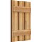 Ekena Millwork Spaced Board-n-Batten Shutters, Rough Sawn Western Red Cedar, 17 1/8W x 25H, PR RBS06S17X025RWR - alternate 3
